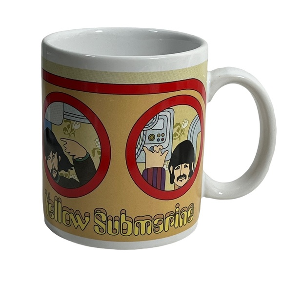 Beatles Merchandise Yellow Submarine Coffee Cup Copyright 1968 - Picture 3 of 4
